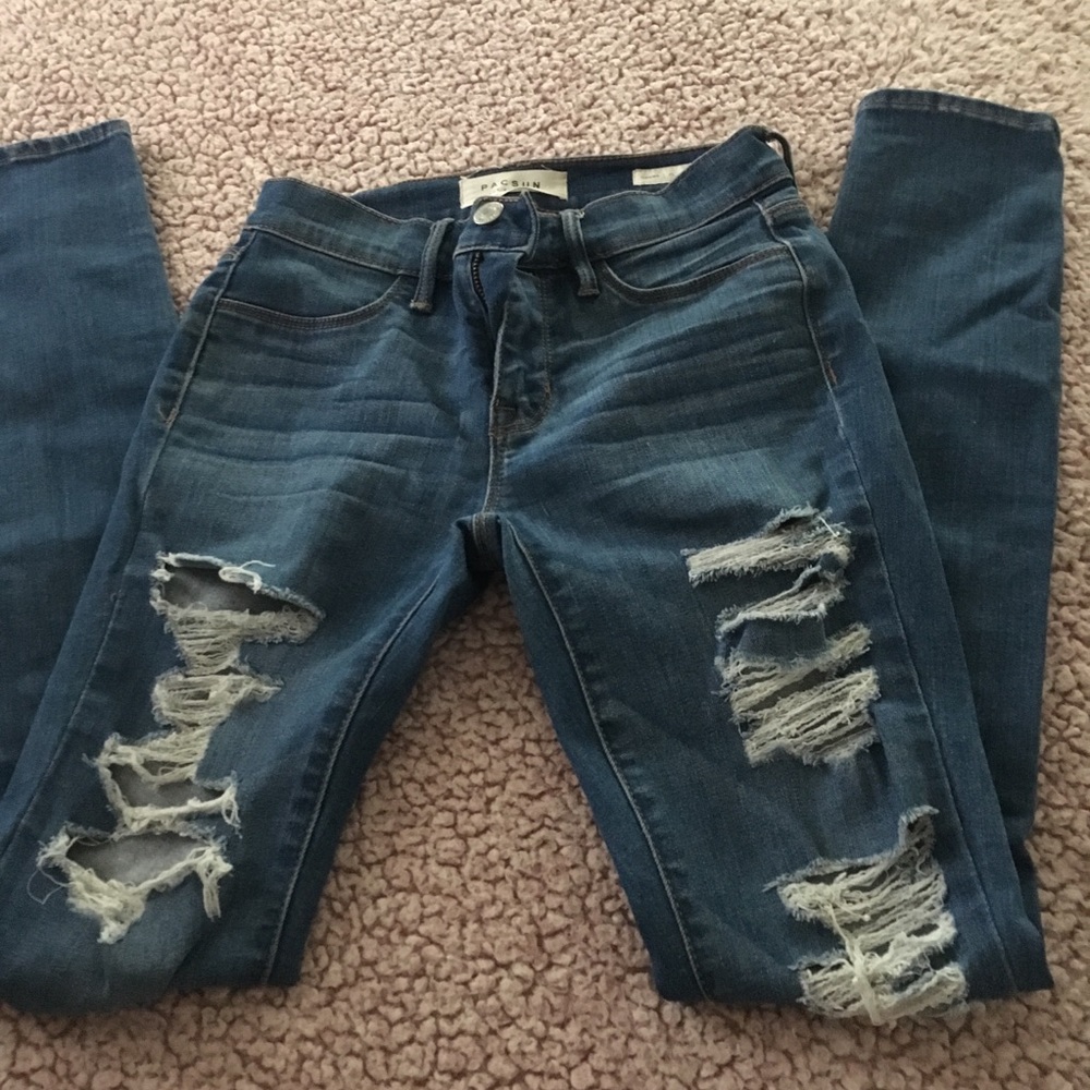 Pacsun ripped skinny jeans